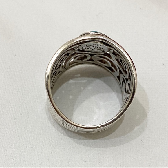 Belle,vieux Boucles D'Oreilles,Clips 925 Argent Avec Très Belles Pierres,Israël